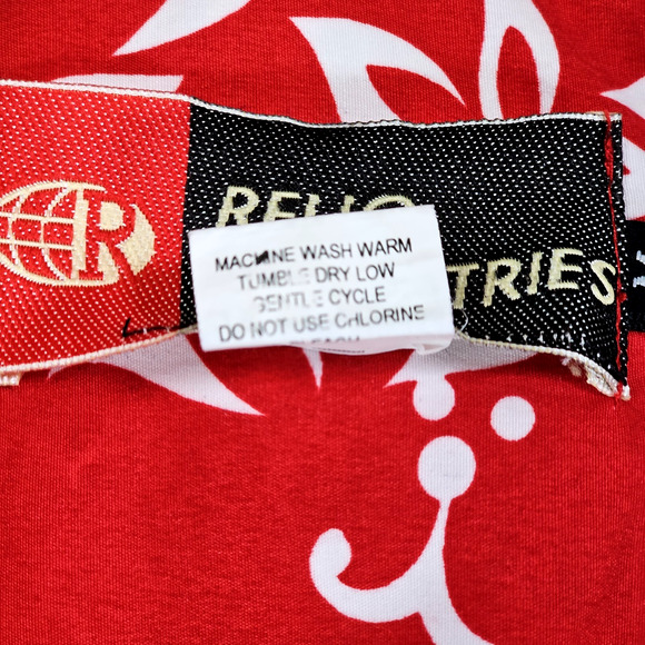 Reliq Industries Men's Tropical Hawaiian Style Button Up Shirt Size Medium NWOT - Picture 4 of 7